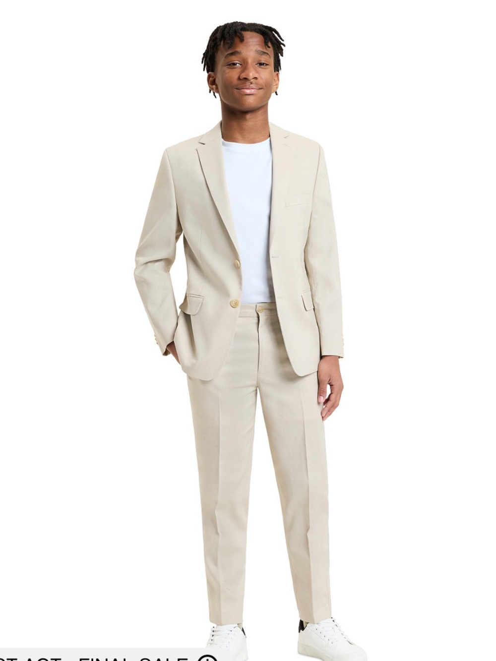 Michael Kors Men's Cream Two-Piece Suit